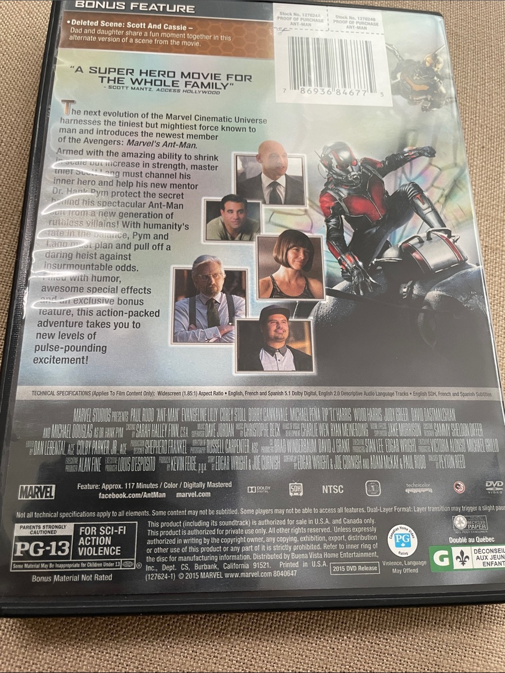 Marvel Ant-Man DVD 2015 - Picture 11 of 11
